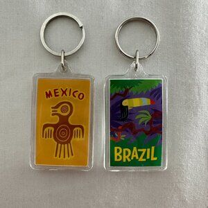 2 Highlights Top Secret Adventures Keychains / Mexico & Bazil